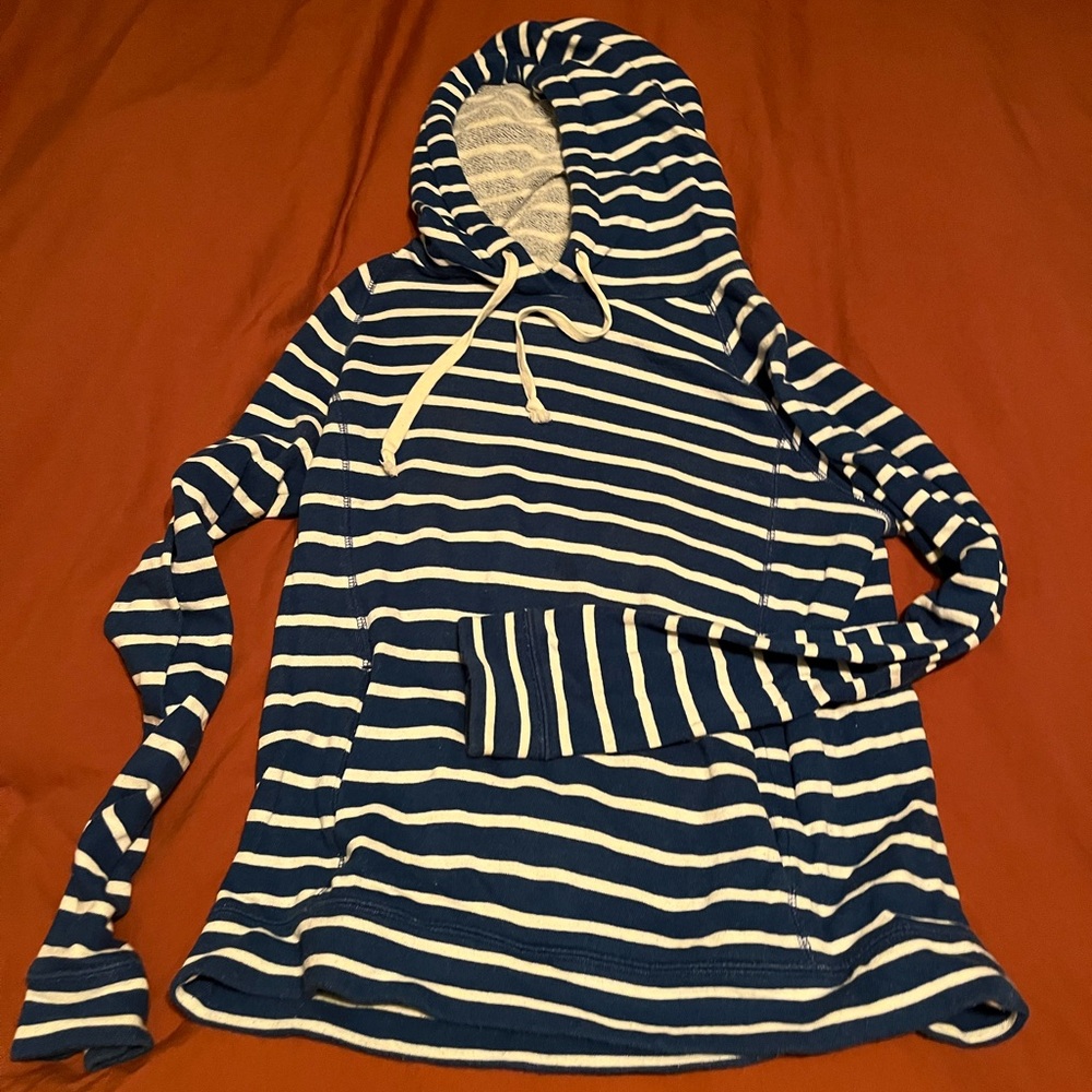 J. Crew Blue and White Striped Garment